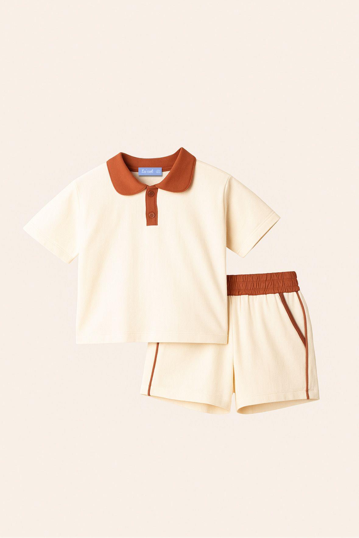 Jaju Baby La'ciel Paris Yakalı Logo Nakışlı Takım