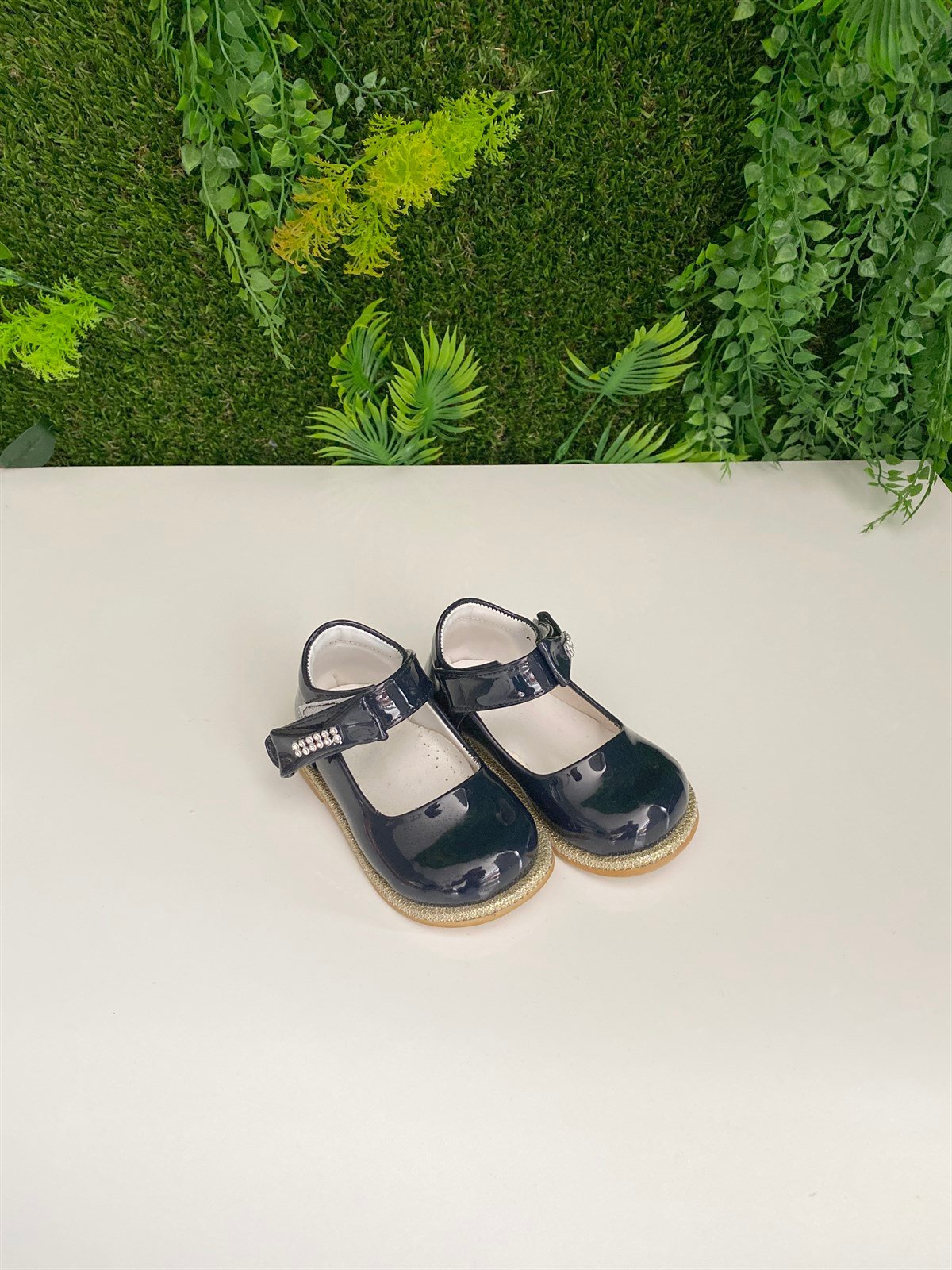 Jaju Baby Lacivert Kız Çocuk Babet Ayakkabı