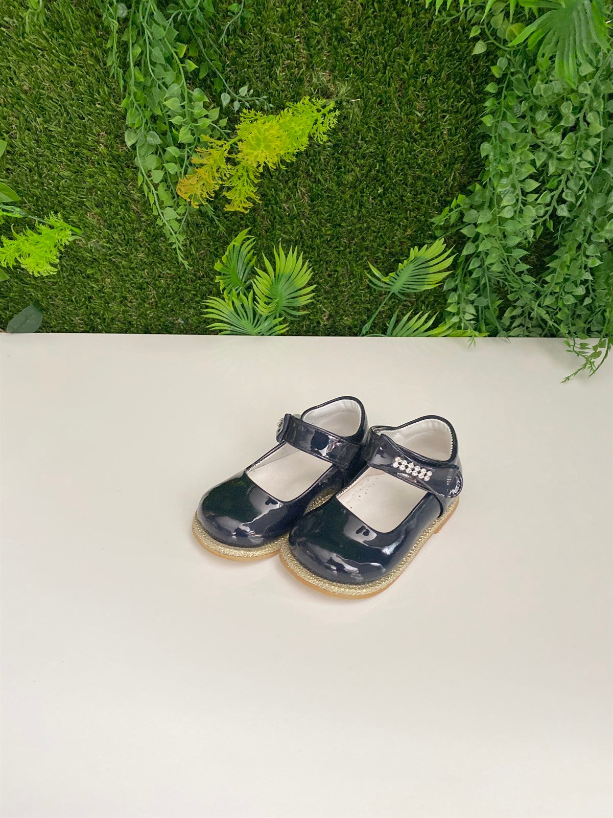 Jaju Baby Lacivert Kız Çocuk Babet Ayakkabı