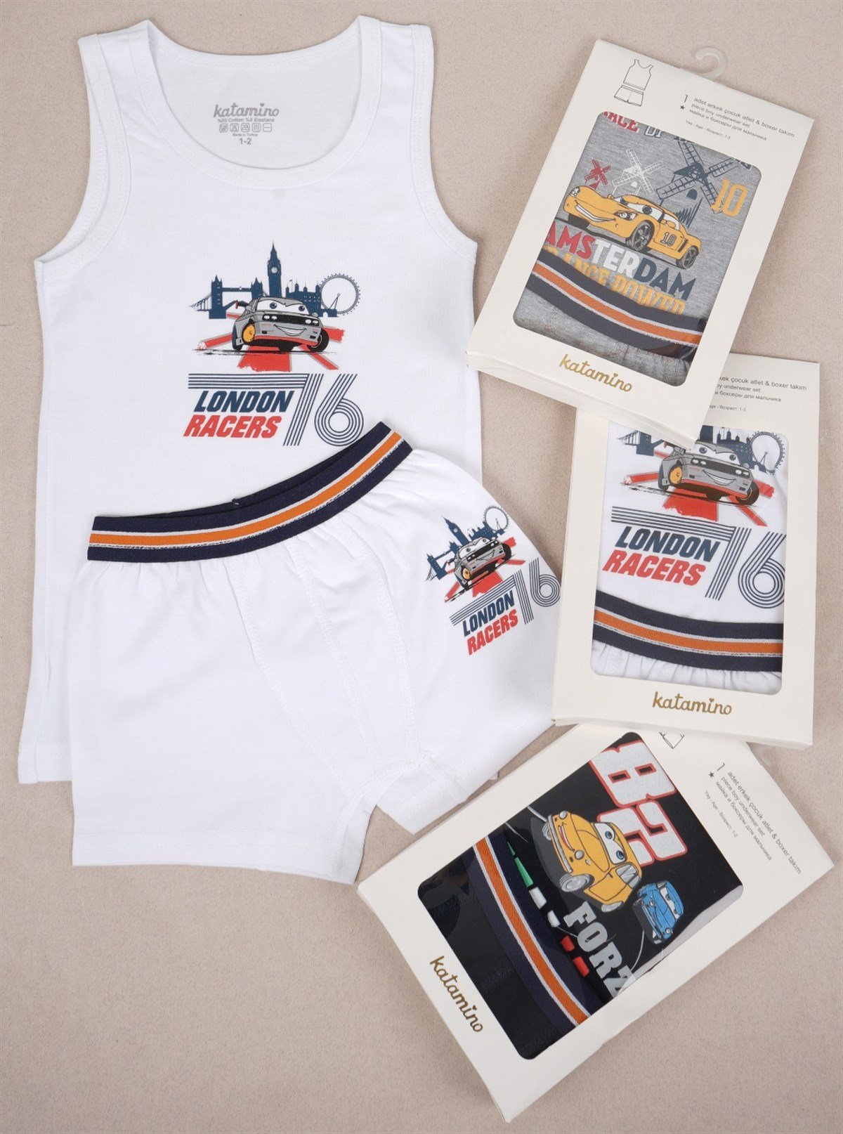 Jaju Baby Lonrac Erkek Atlet Boxer Takımı