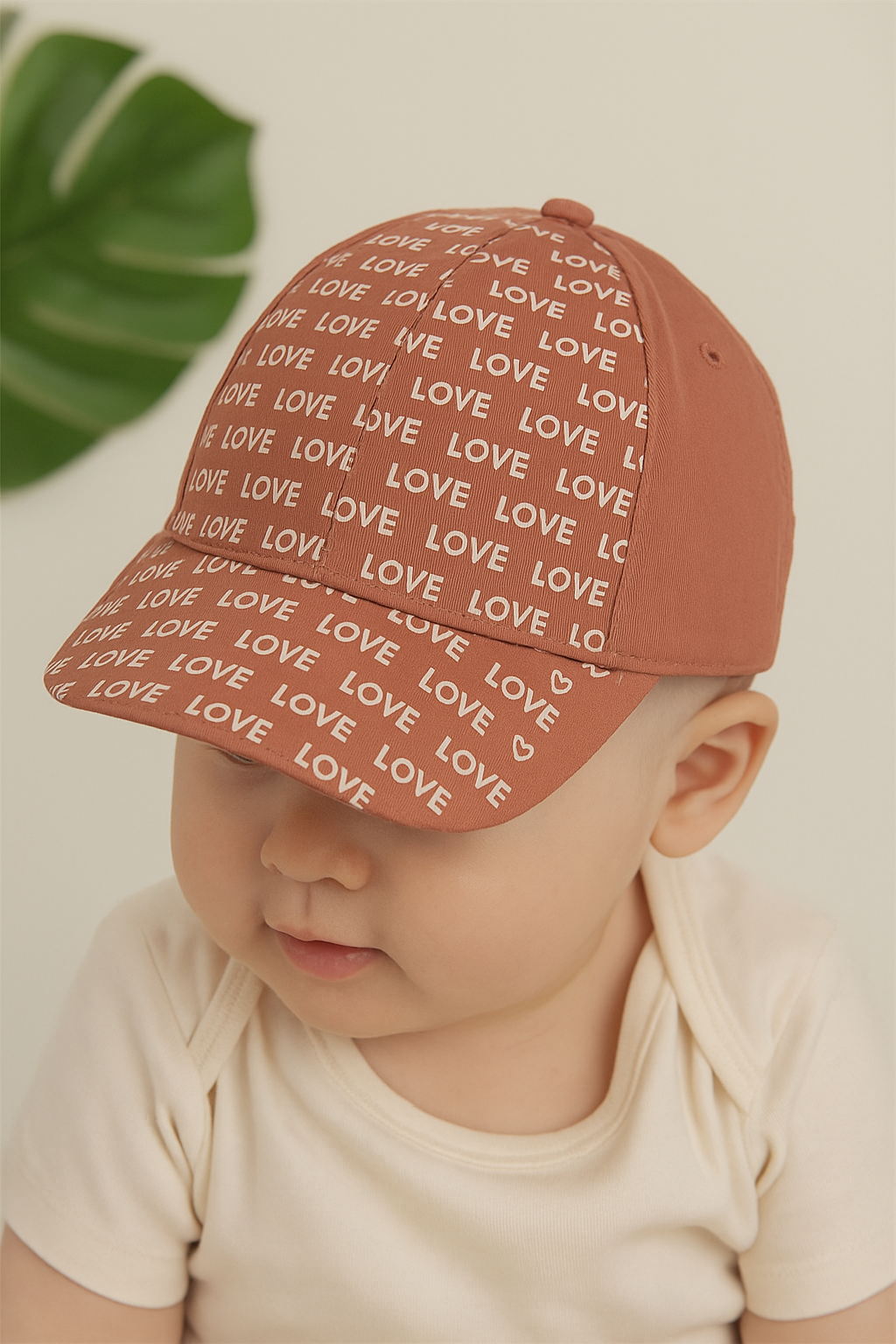 Jaju Baby Love Baskili Somon  4-8 Yaş Kiz Çocuk Şapka