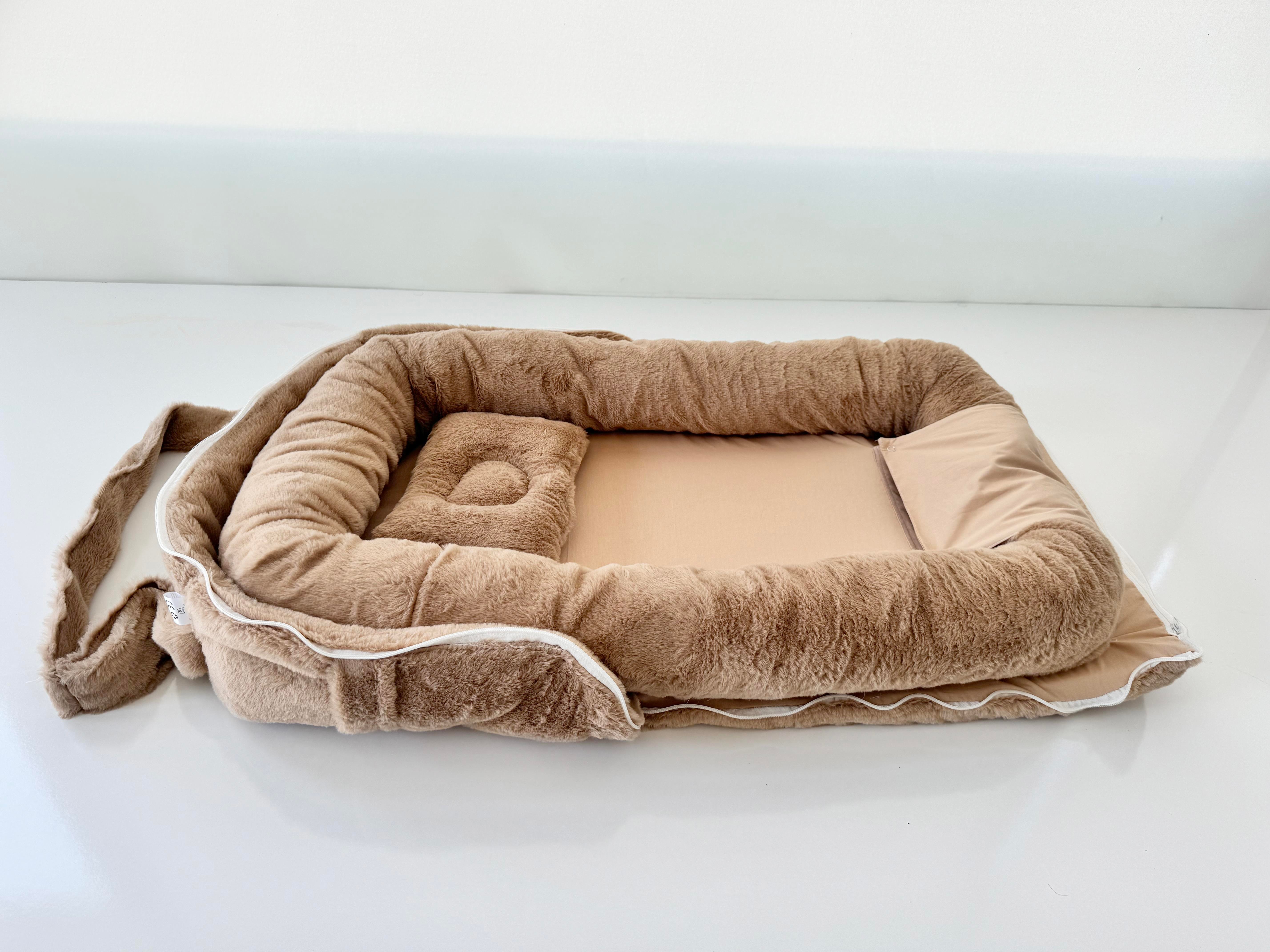 Jaju Baby Nest Çantalı Babynest Taşınabilir Anne Yanı Premium Peluş Babynest