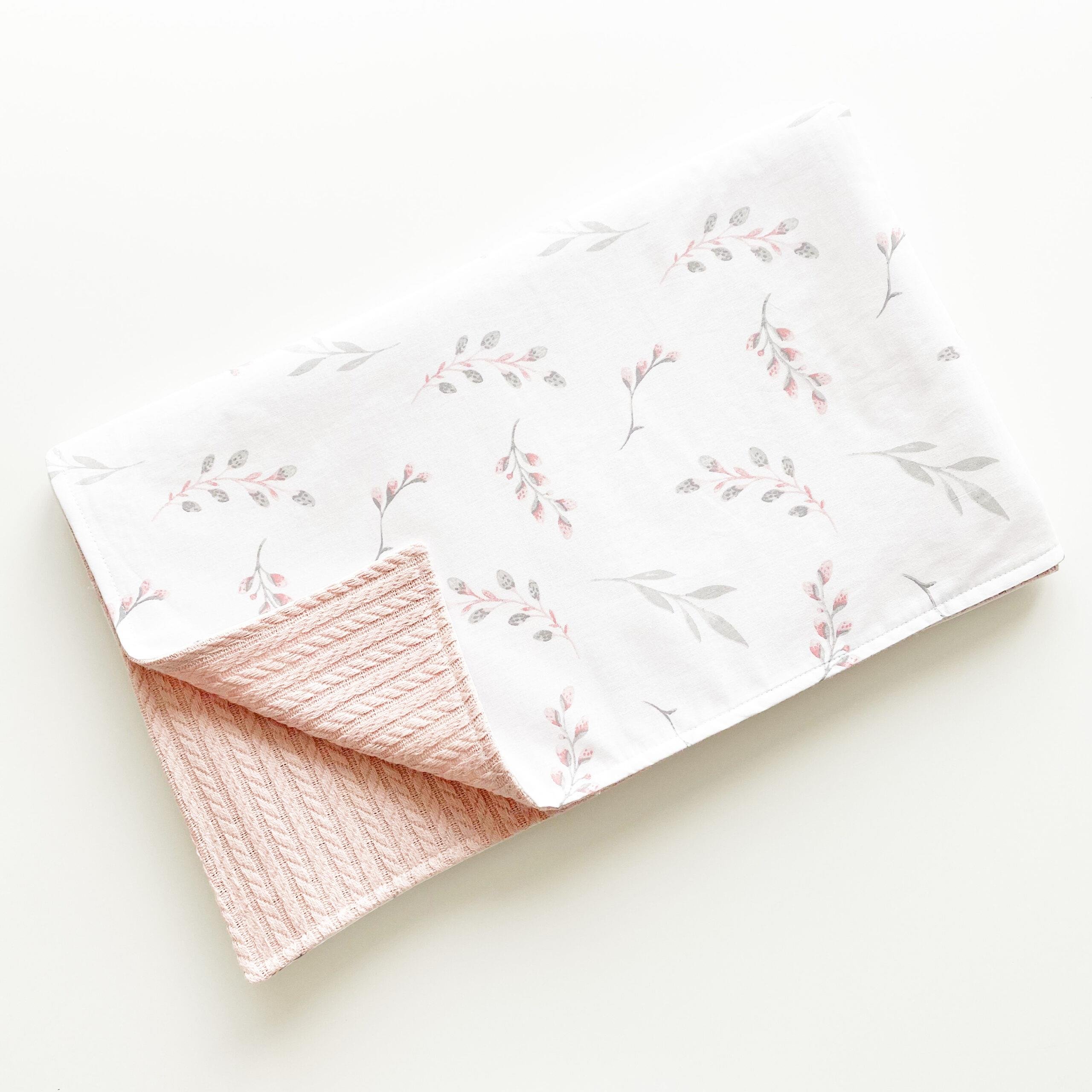 Jaju Baby Örme Kumaş ve Çiçek Bebek Battaniye 110x100 cm