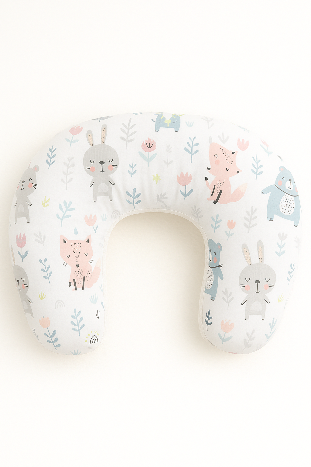 Jaju Baby Pembe Bulut  Desenli Emzirme Yastığı - Destek Minderi