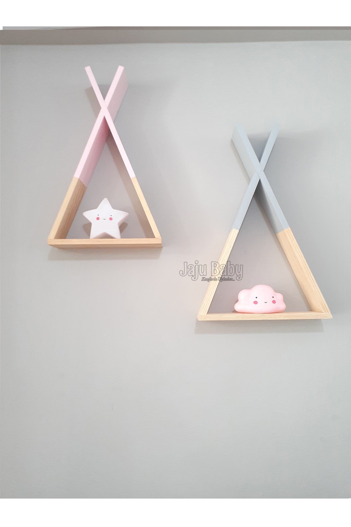 Jaju Baby Pembe-Gri  Çadır Tepe Raf