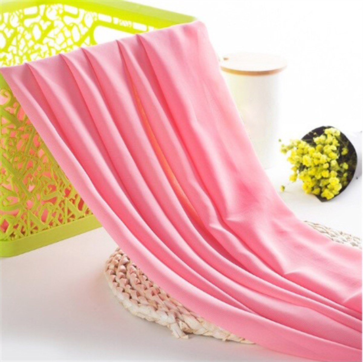 Jaju Baby pembe şifon kumaş