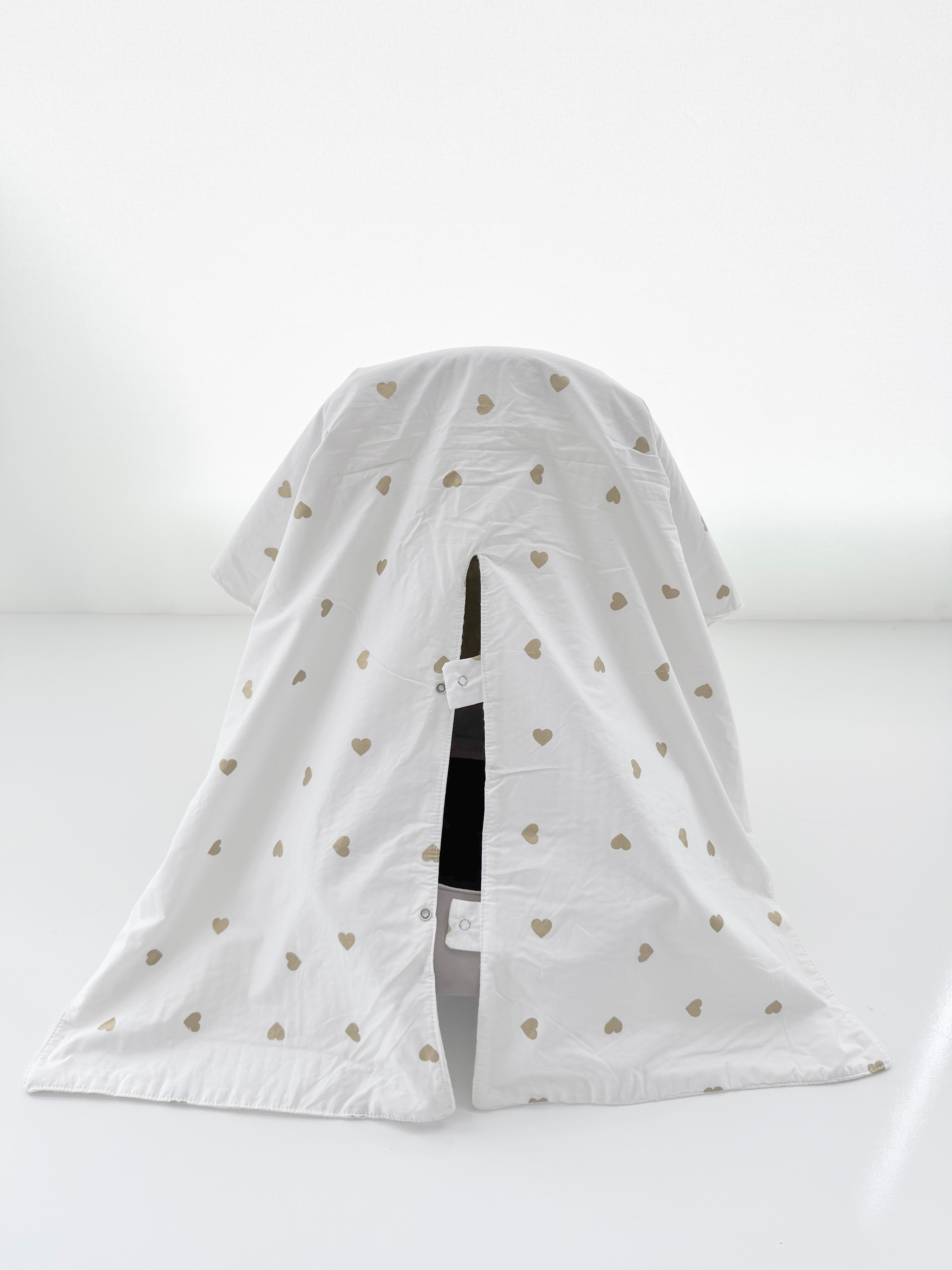 Jaju Baby Pembe ve Puantiye Kombinli Puset Örtüsü ve İç Kılıfı