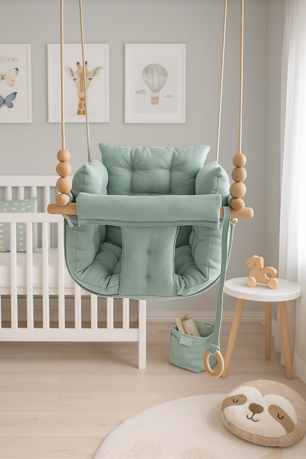 Jaju Baby Pofuduk Mint Salıncak