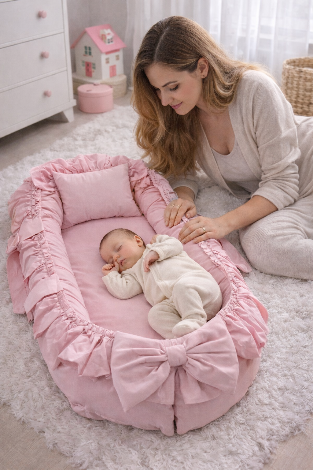 Jaju Baby Pudra Fırfırlı Lüx Tasarım Babynest
