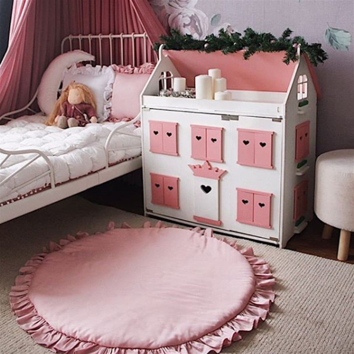 Jaju Baby Pudra Renk Oyun Halısı / Oyun Matı