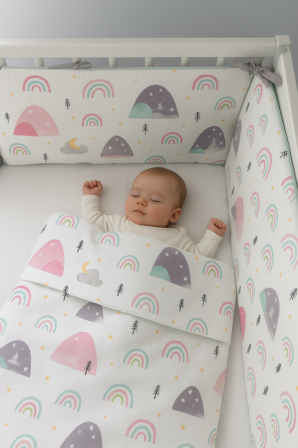 Jaju Baby Rainbow Tasarım Kenar Koruma Özel Ölçü