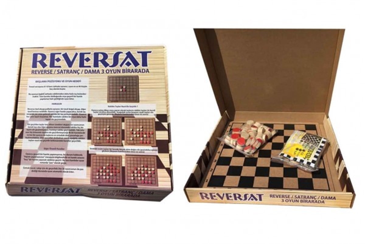 Jaju Baby Reverse/Dama/Satranç Eğitici Zeka Oyunu