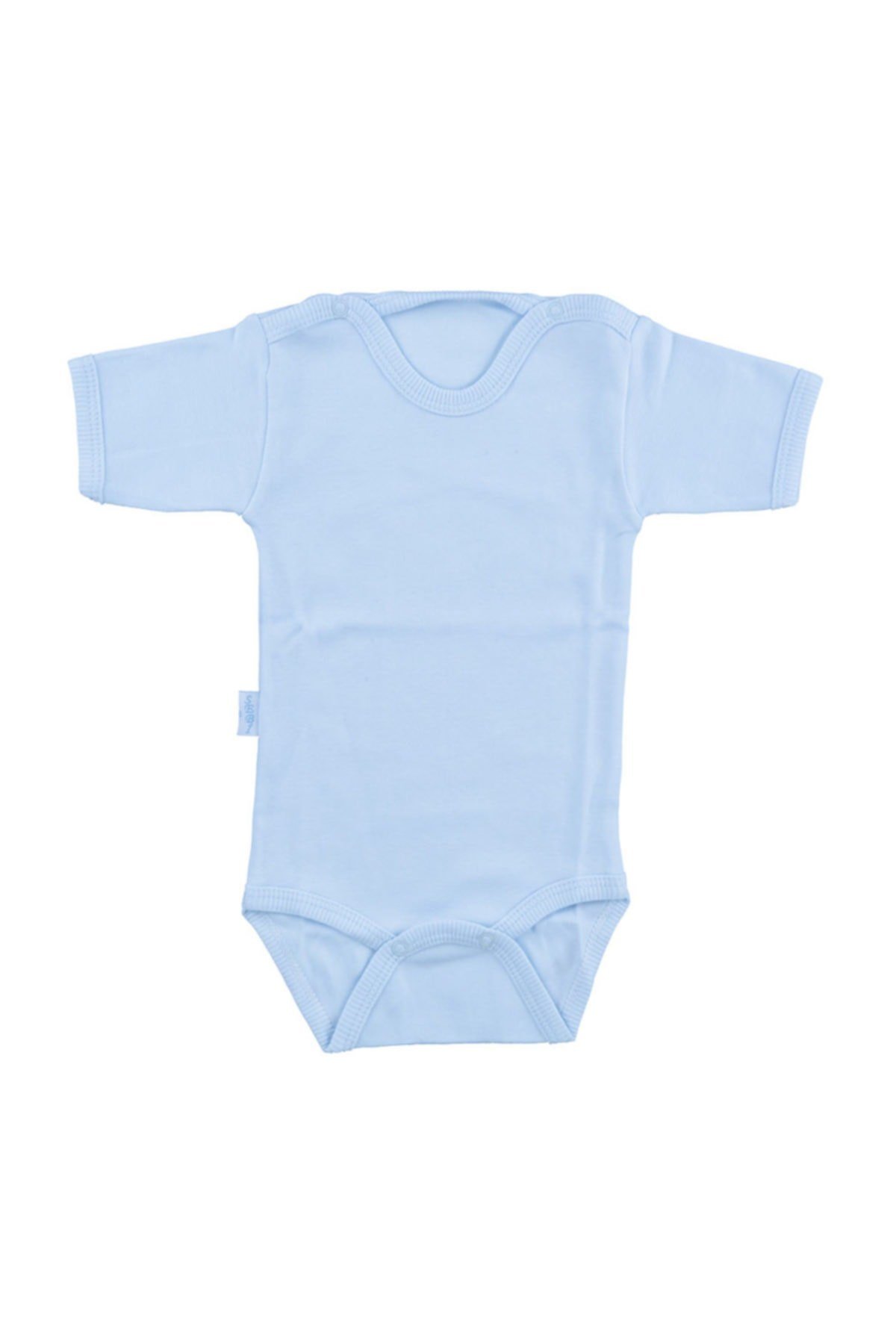 Jaju Baby Sebi Body Yarım Kollu Mavi