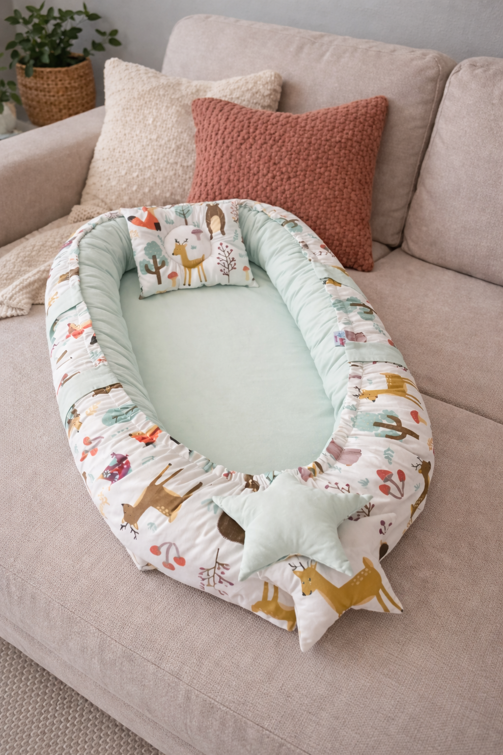 Jaju Baby Sevimli Orman Lüx Tasarım Babynest