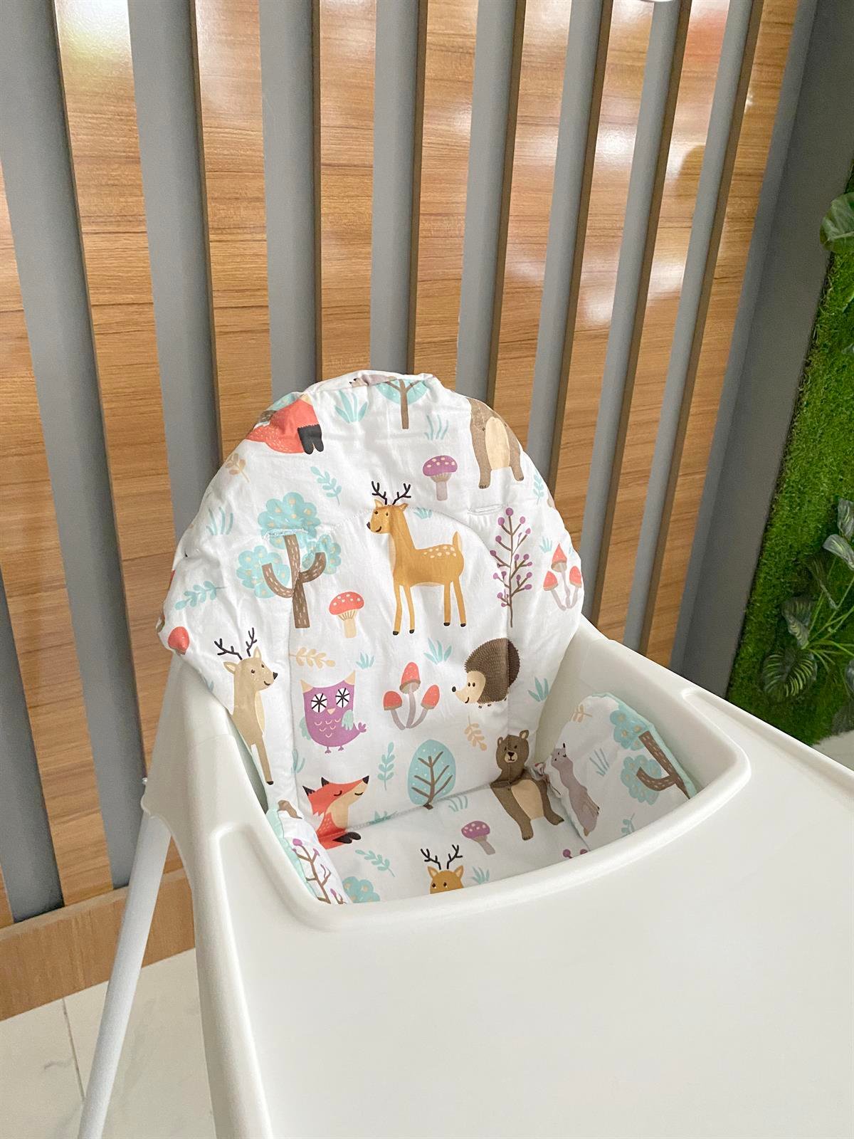 Jaju Baby Sevimli Orman Tasarım Mama Sandalyesi Minderi