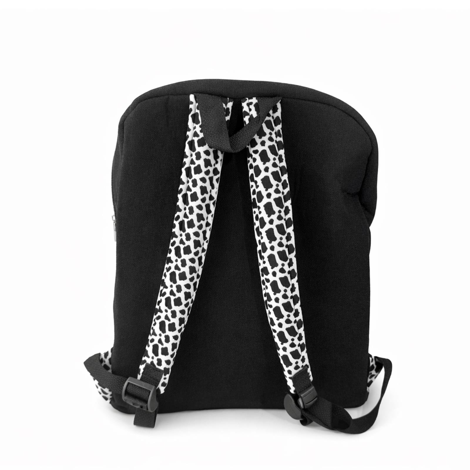 Jaju Baby Siyah Renk Kedi Desenli Anne Bebek Bakım Sırt Çantası 