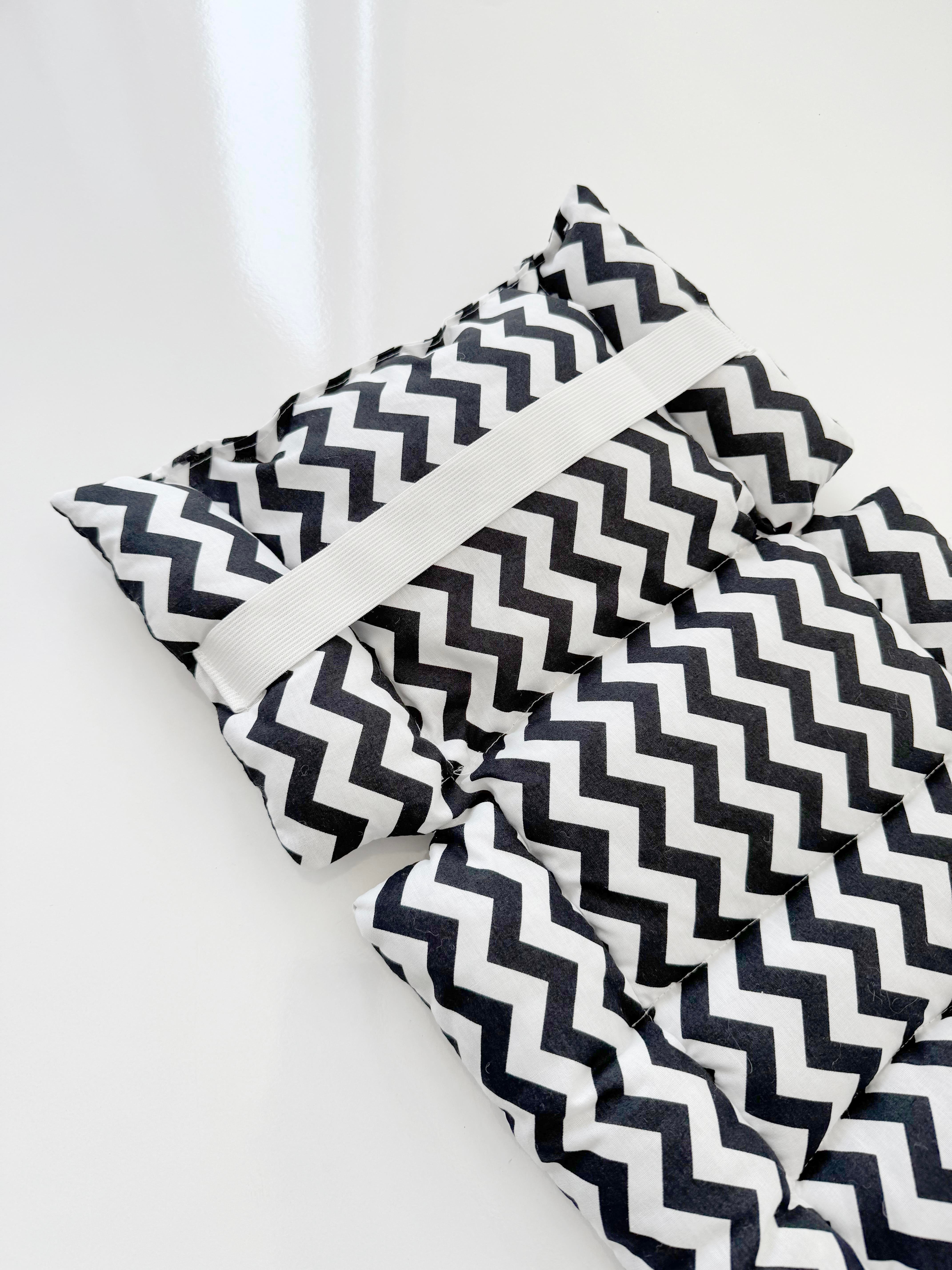 Jaju Baby Siyah Zikzaklı Oto Koltuğu Minderi - Puset Minderi