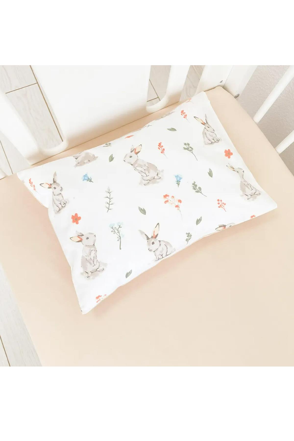 Jaju Baby Tavşanlı 60x120 80x130 70x140cm Uyumlu Bebek Nevresim Takımı