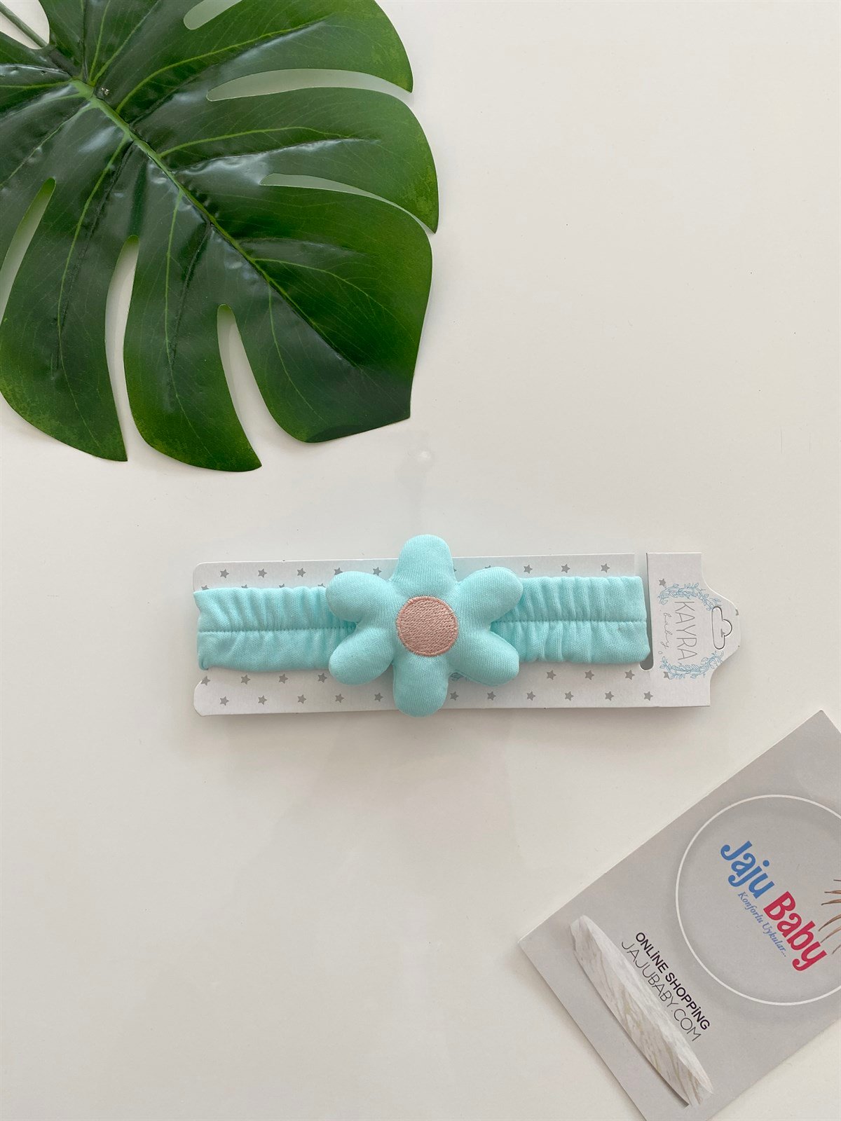 Jaju Baby Turkuaz Çiçek Figürlü Saç Bandı