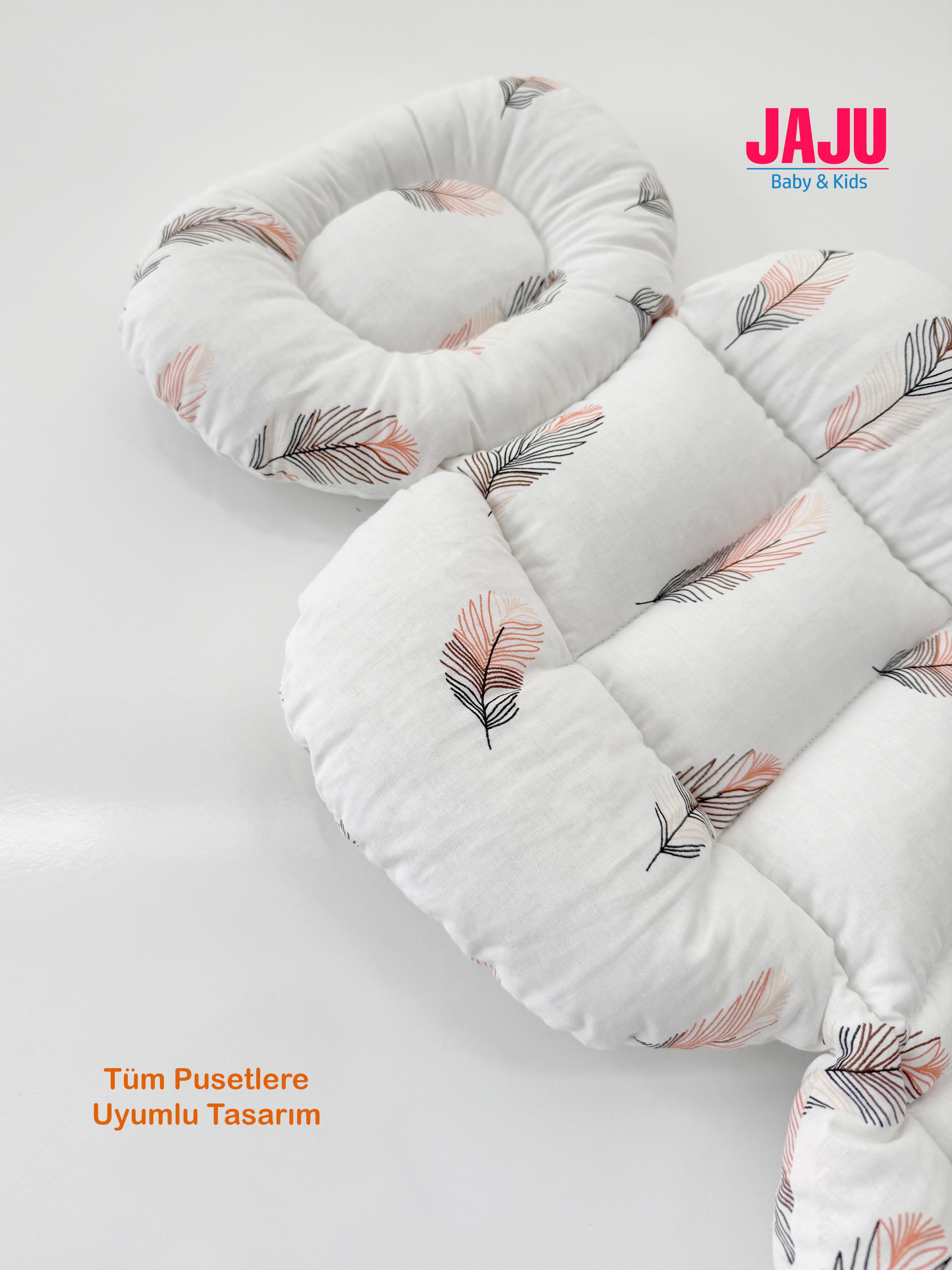 Jaju Baby Tüy Desenli Oto Koltuğu Minderi - Puset Minderi