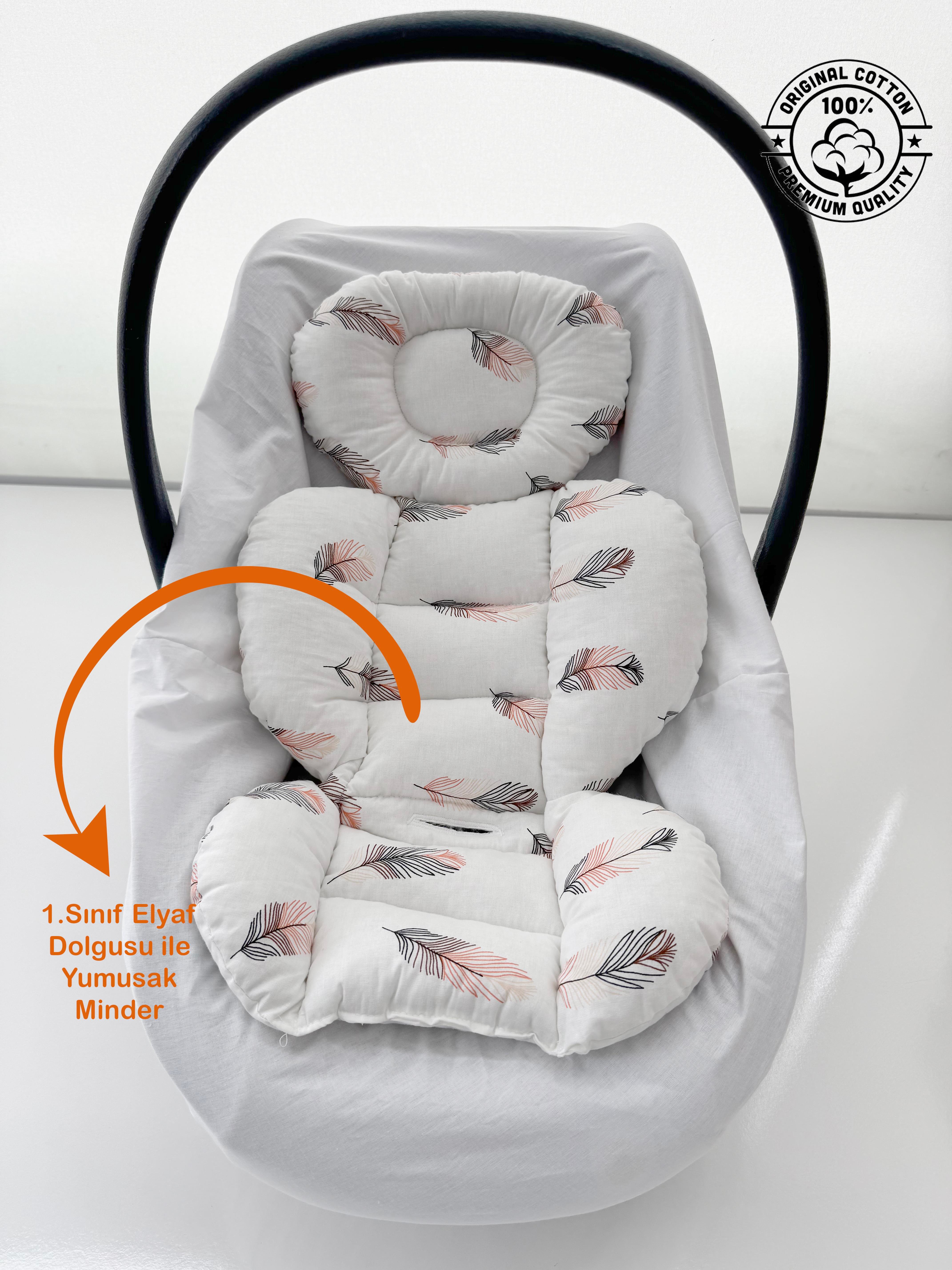 Jaju Baby Tüy Desenli Oto Koltuğu Minderi - Puset Minderi