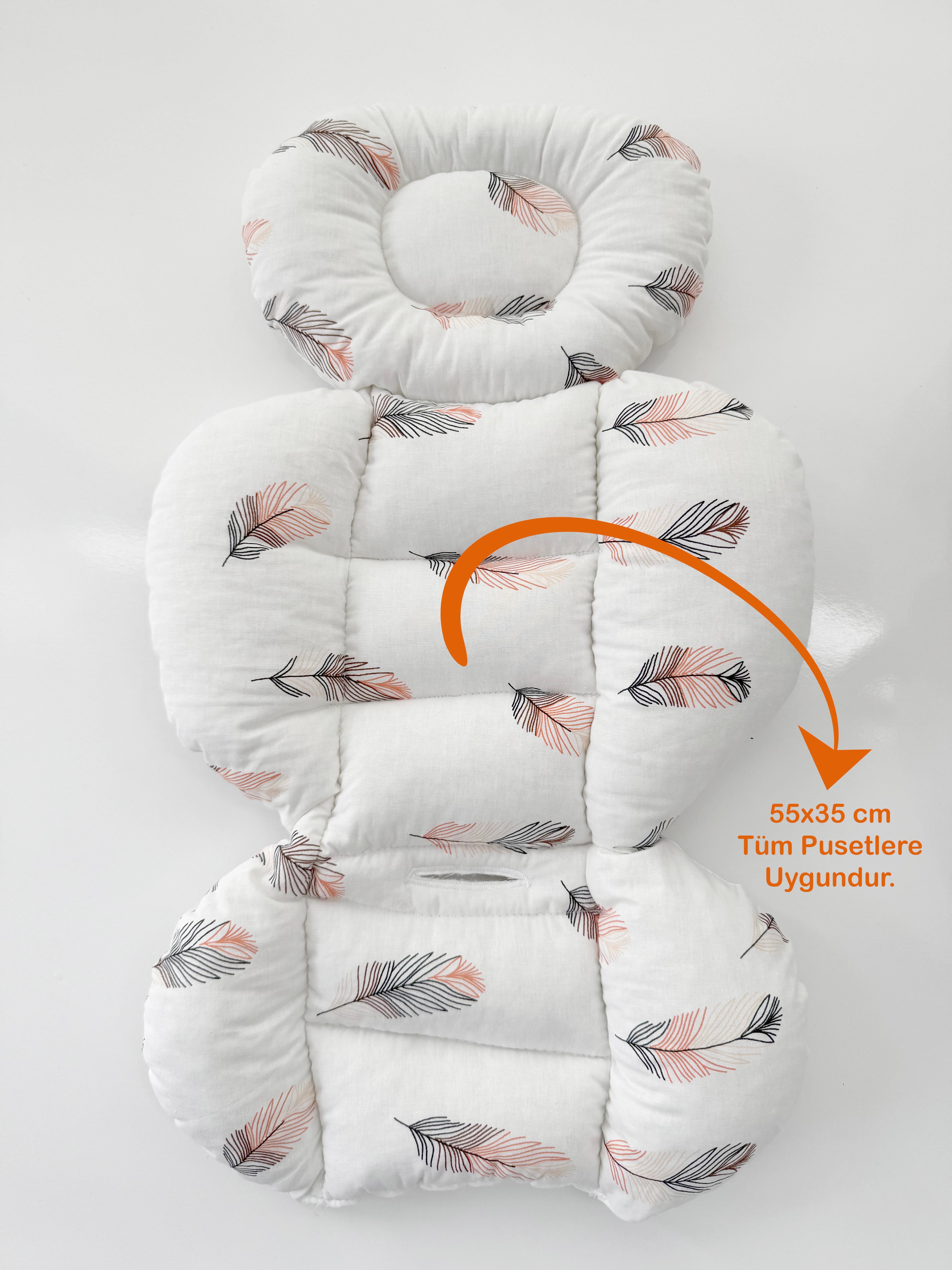 Jaju Baby Tüy Desenli Oto Koltuğu Minderi - Puset Minderi