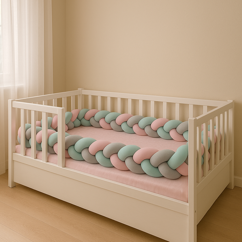 Jaju Baby Üç Renkli 4 Örgü Koruma Özel Tasarım