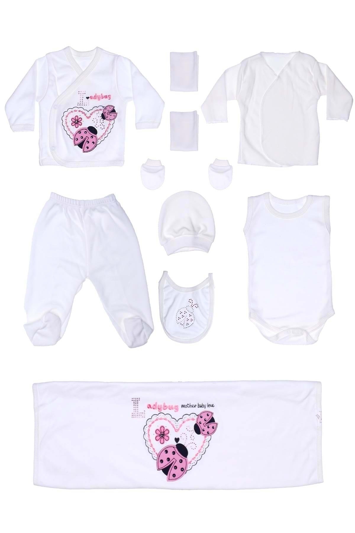 Jaju Baby Uğur Böceği Baskılı 10'lu Hastane Çıkışı