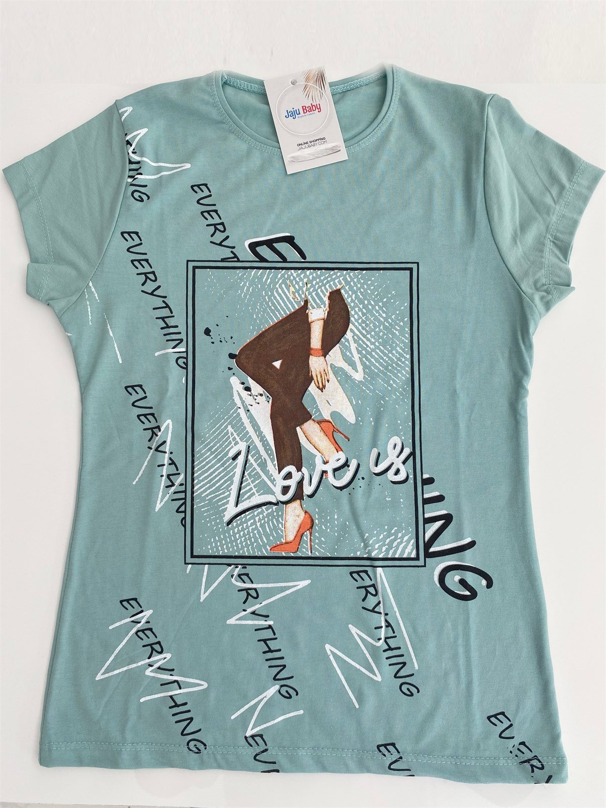 Jaju Baby Yeşil Kız Çocuk T-shirt