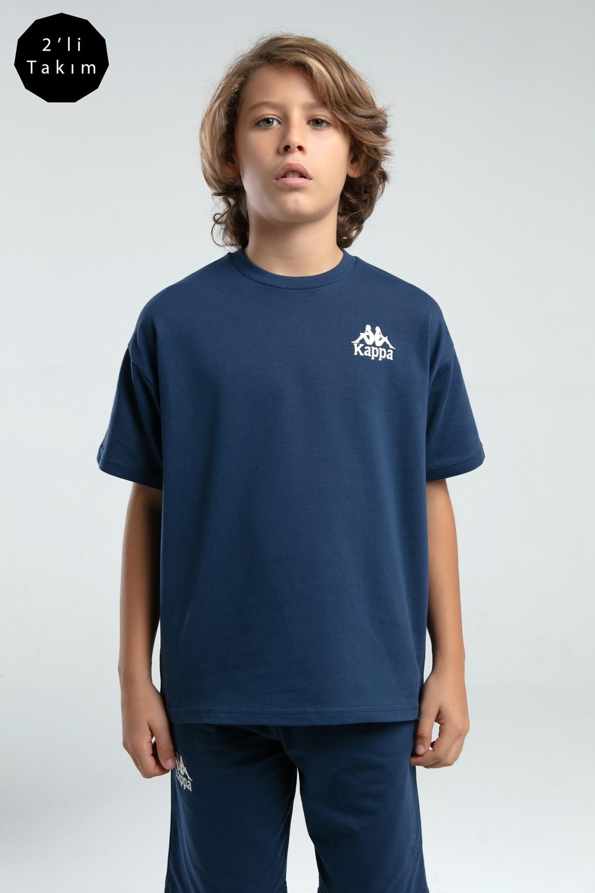 Kappa Erkek Çocuk Koyu İndigo Bermuda Takım 36225JW 