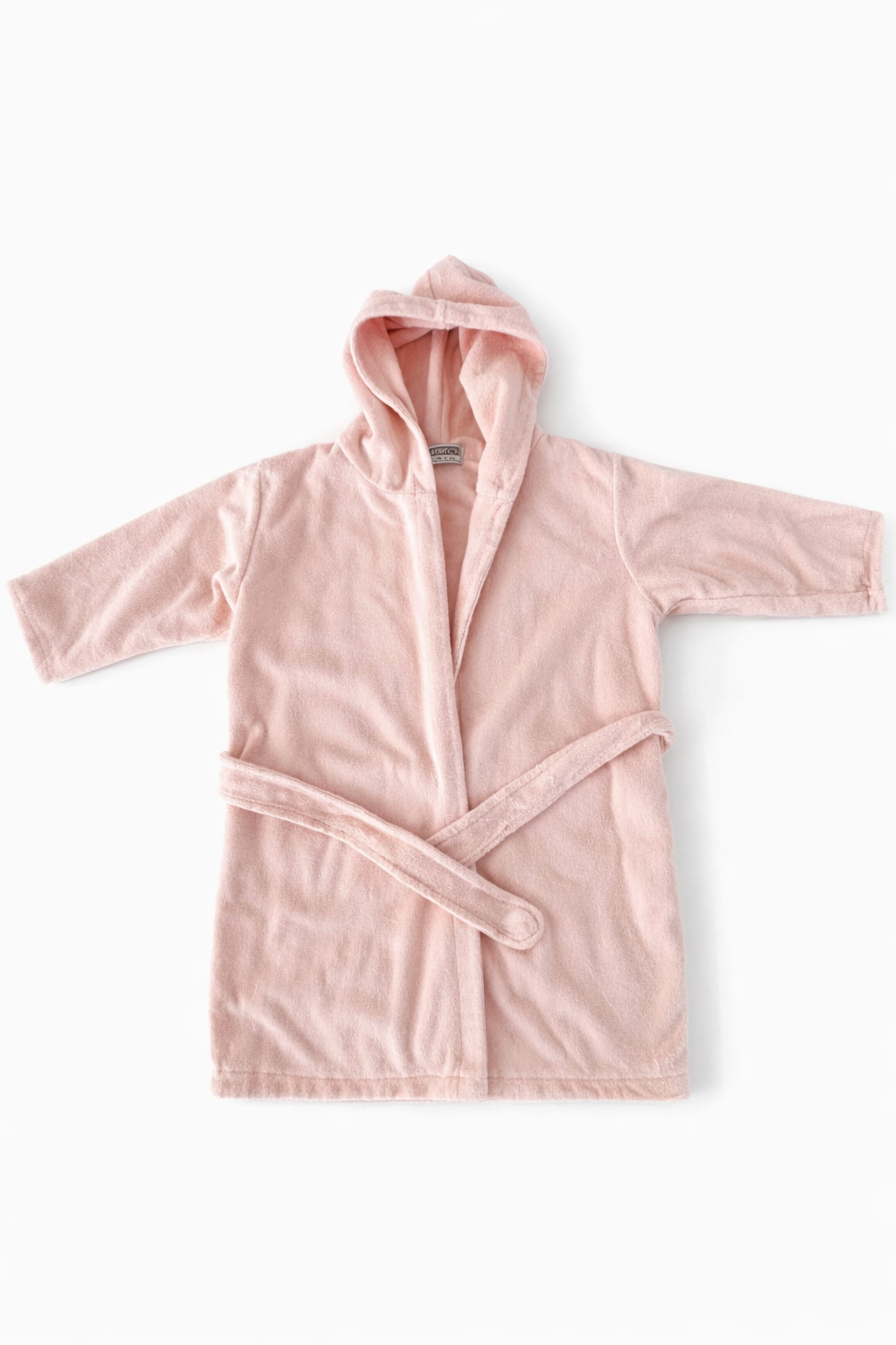 Kapüşonlu Bebek & Çocuk Bornozu – Pudra Pembe (3 Yaş)