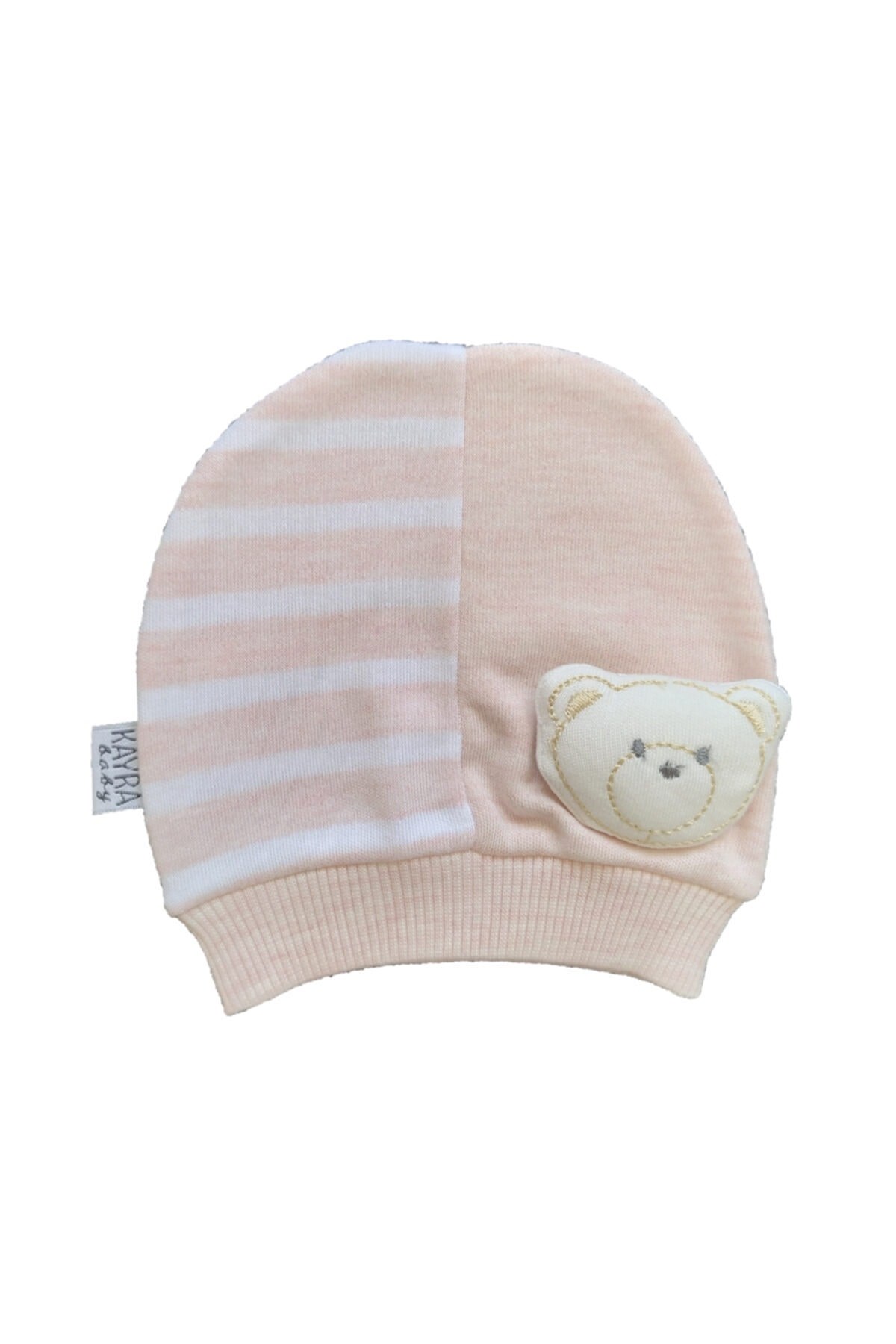 Kayra Bebek Bere Çizgili Ayıcık Figürlü 0-6 Ay