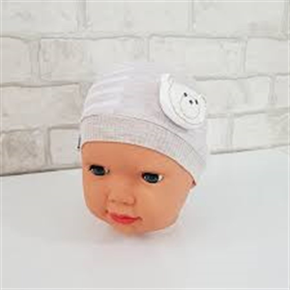 Kayra Bebek Bere Çizgili Ayıcık Figürlü 0-6 Ay