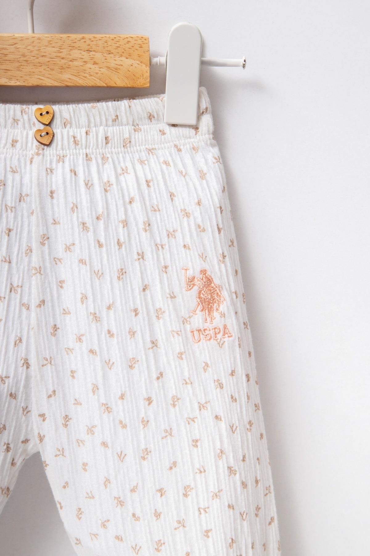 U.S. Polo Assn. Kız Bebek  Süprem - 2 li Takım USB2453 - V1 PUDRA 