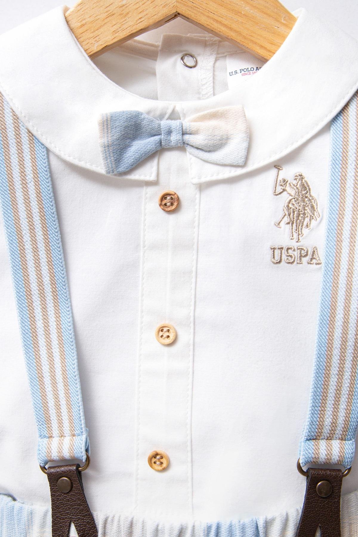 U.S. Polo Assn. Erkek Bebek BEYAZ - Poplin - 2 li Takım USB2330 - V1