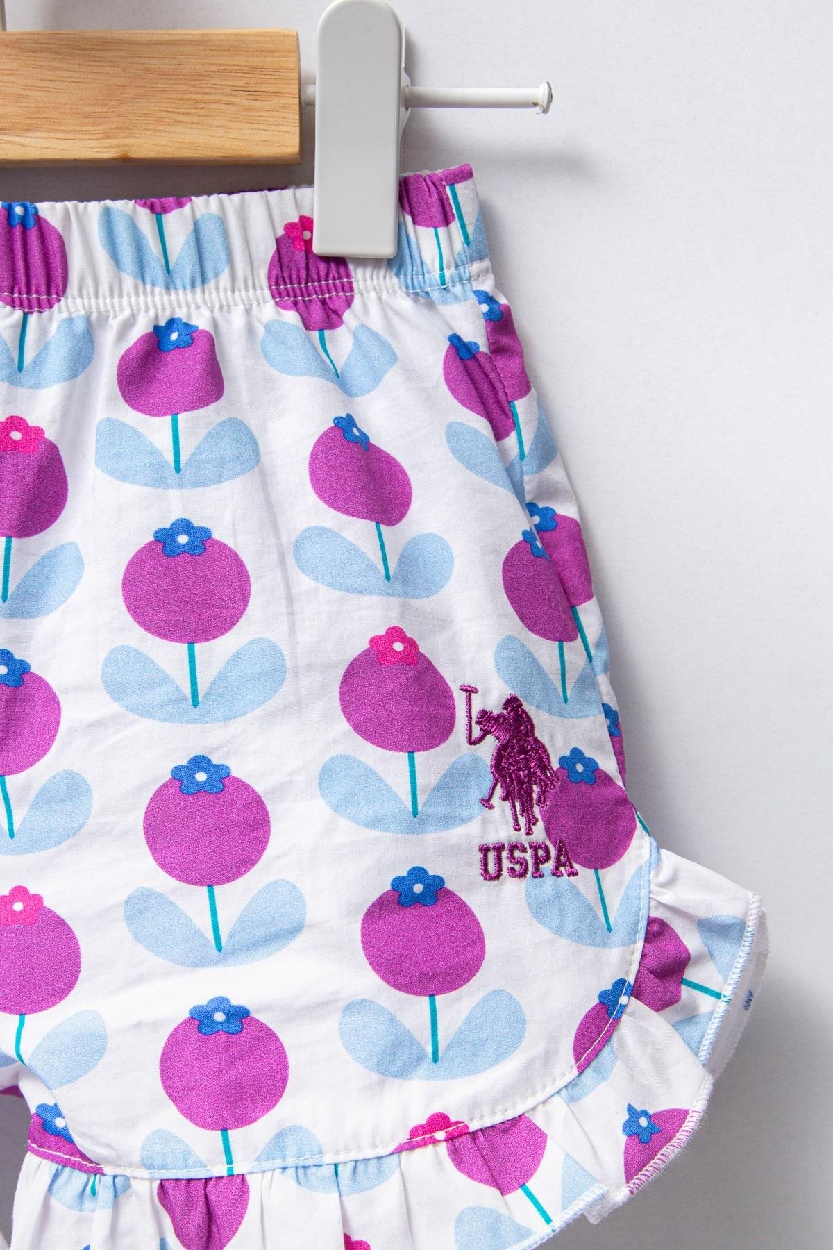 U.S. Polo Assn. Kız Bebek BEYAZ - Süprem - 2 li Takım USB2410 - V1