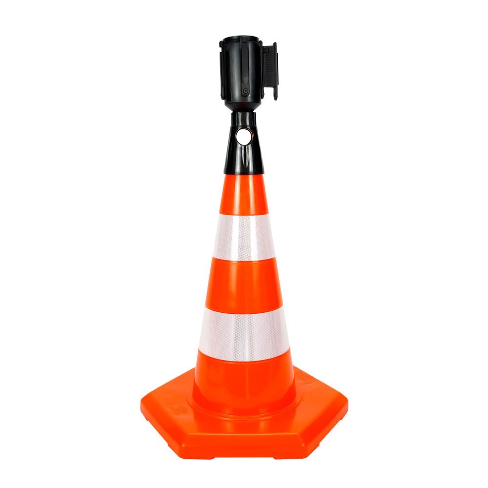 10 Adet PVC Trafik Konisi 50 cm Reflektifli 6 Kenar Trafik Dubası