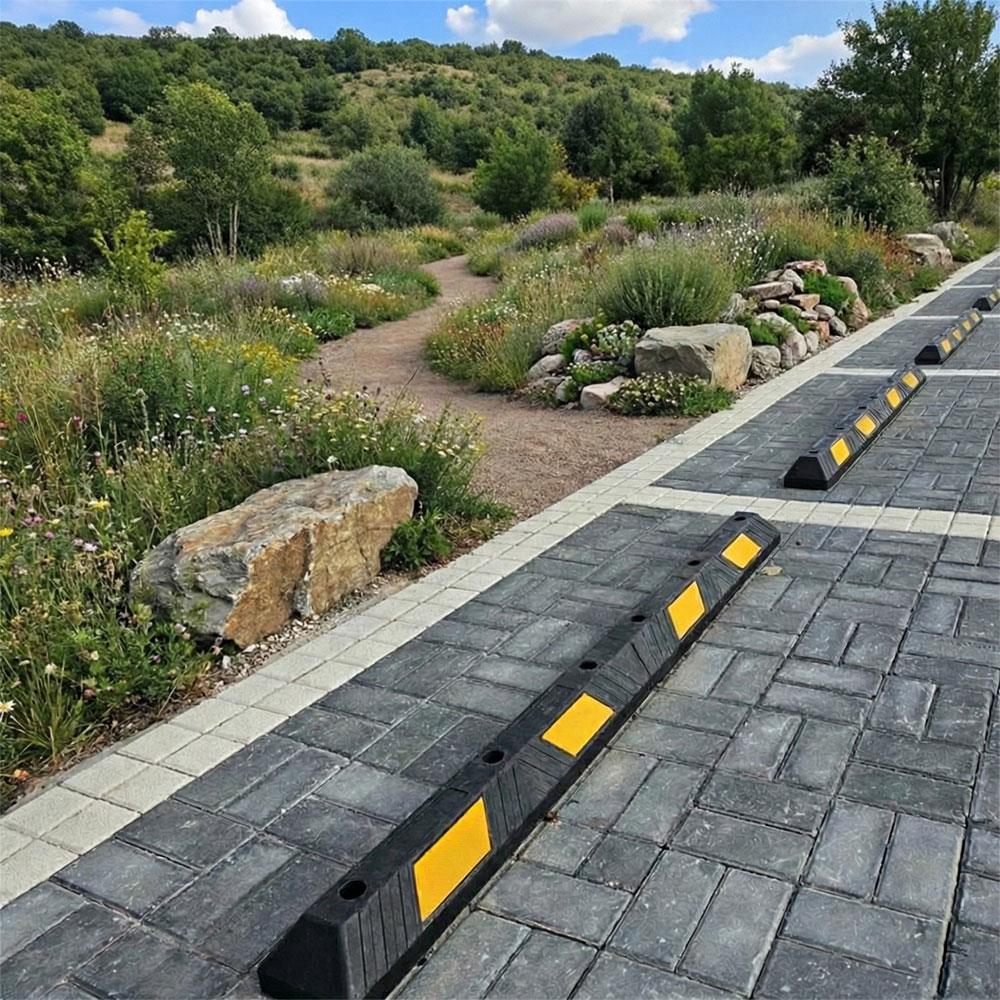 10'lu Compound Araç Stoperi, Oto Park Stoperi 183x15x10 cmOtopark Araç Stoperi