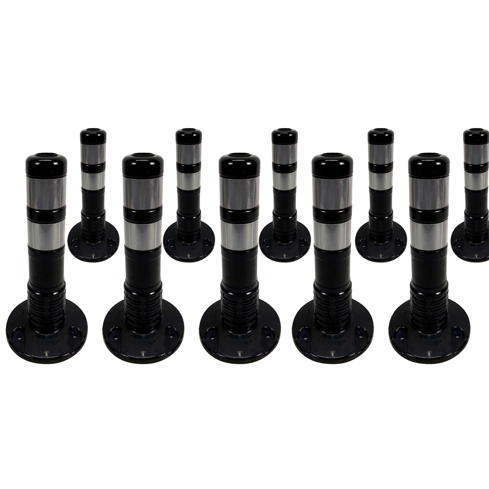 10'lu Delinatör Seti 45 x 8 cm SiyahDelinatörler