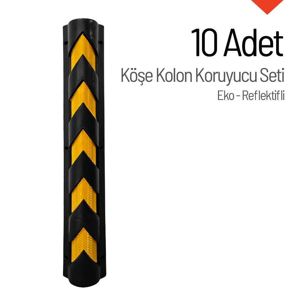 10'lu Eko Reflektifli Köşe Kolon KoruyucuKöşe Kolon Koruyucu