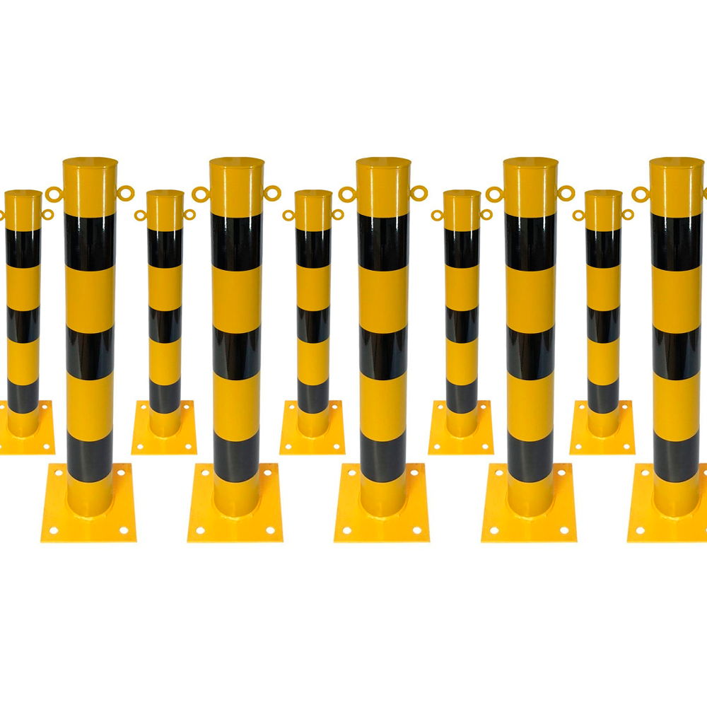 10'lu Sabit Metal Direk Seti Kulaklı, Metal Duba 75 cmMetal Delinatör