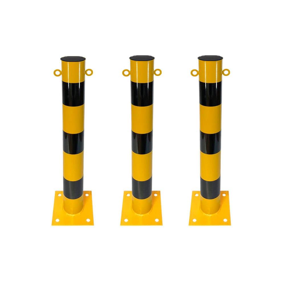 3'lü Sabit Metal Direk Seti Kulaklı, Metal Duba 75 cmMetal Delinatör