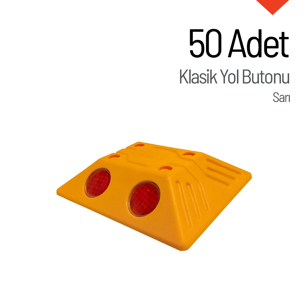 50'li Klasik Yol Butonu SetiPlastik Yol Butonu