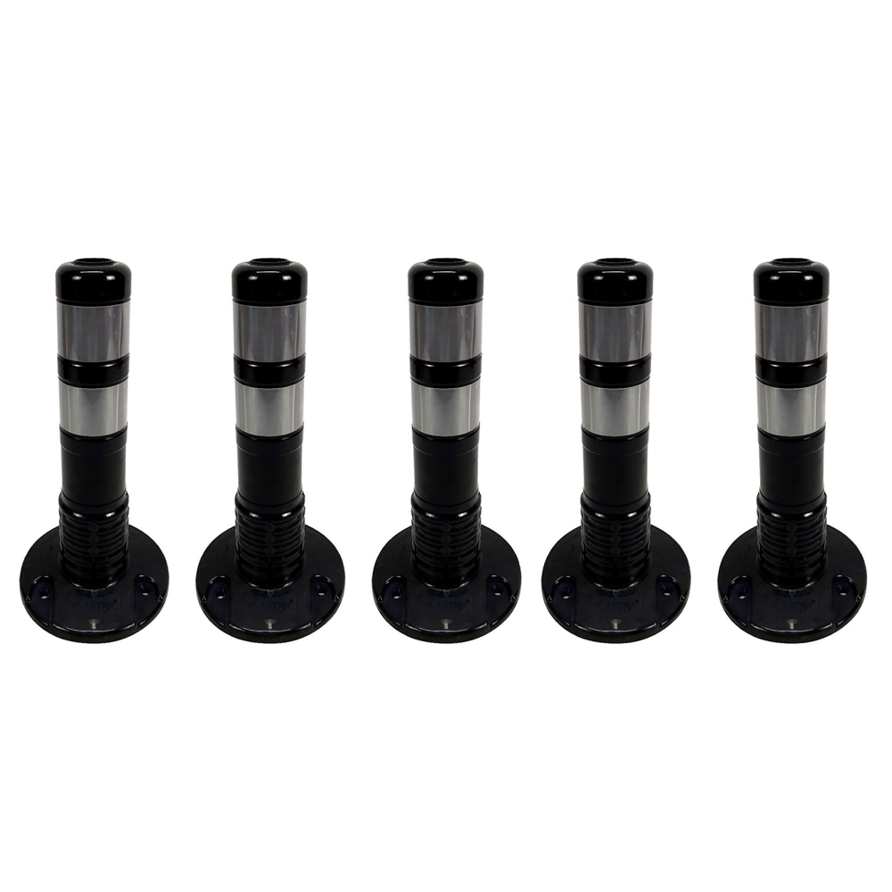 5'li Delinatör Seti 45 x 8 cm SiyahDelinatörler