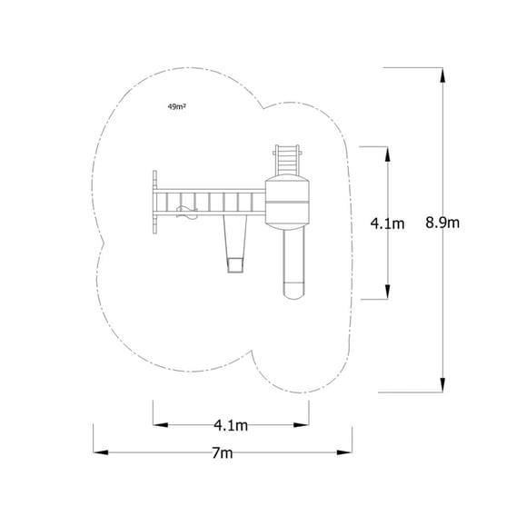 Ahşap Çocuk Oyun Parkı SG04, Üç Salıncaklı ModelKent Ekipmanları