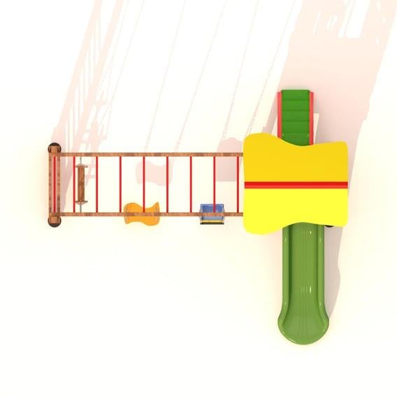 Ahşap Çocuk Oyun Parkı SG04, Üç Salıncaklı ModelKent Ekipmanları