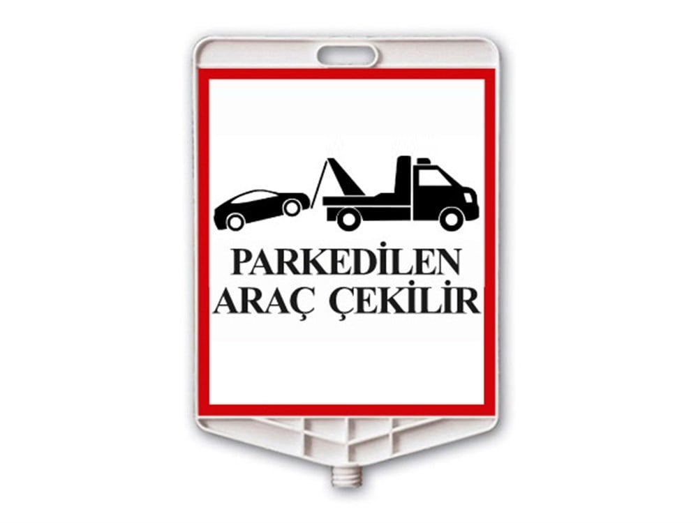 Araç Çekilir Uyarı Levhalı Delinatör Seti