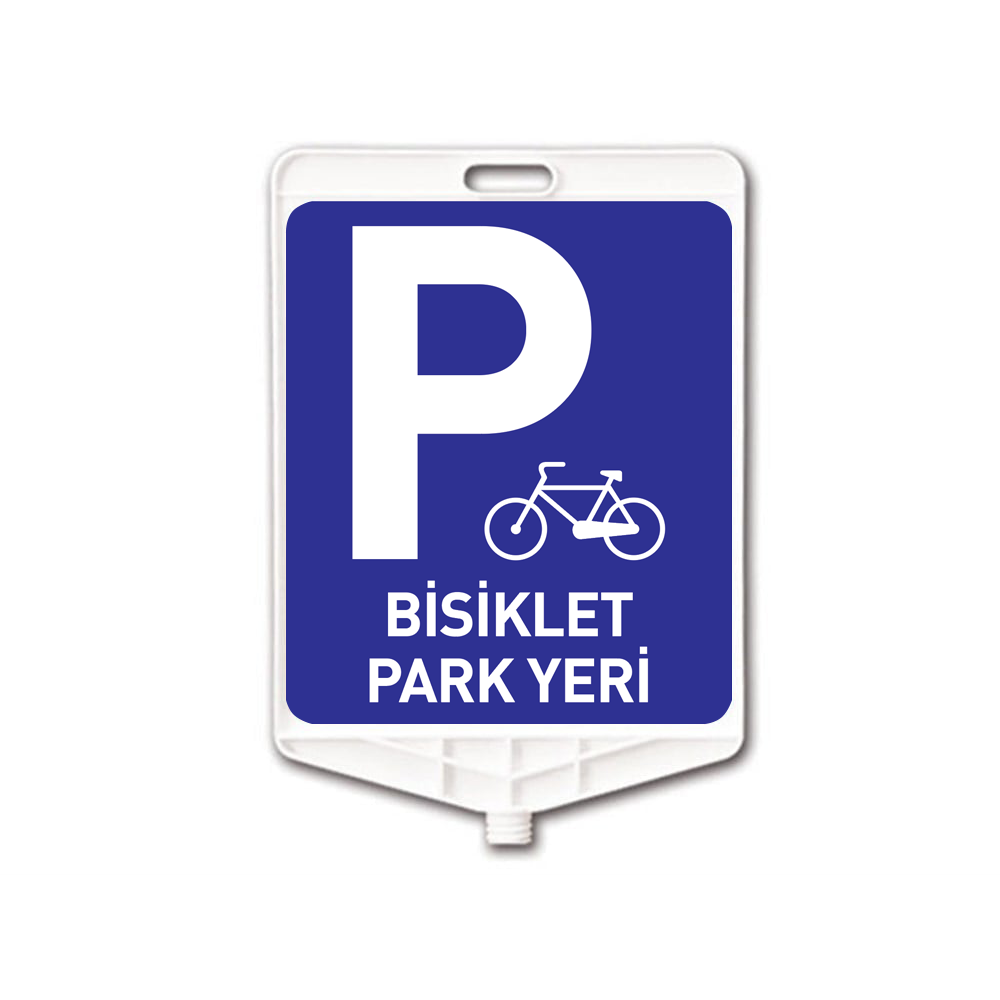 Bisiklet Park Yeri Dikdörtgen Levha Çift Taraf BaskıDikdörtgen Levhalar