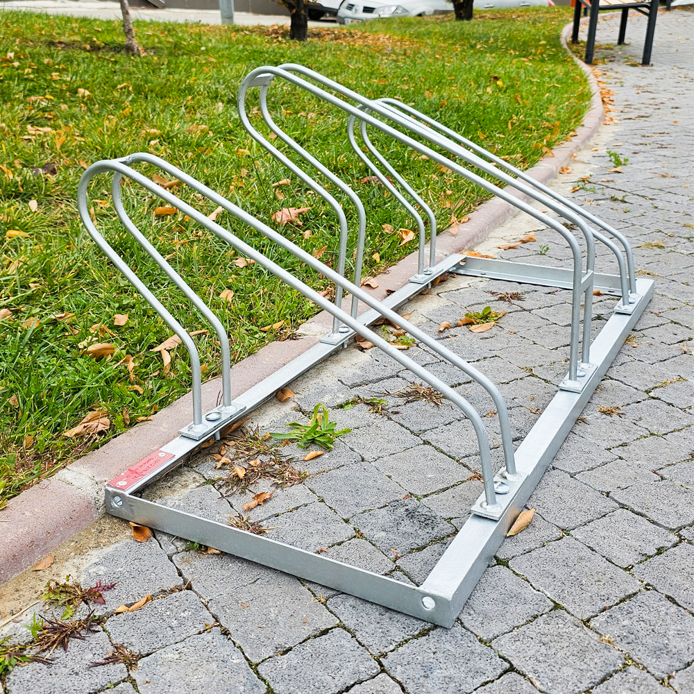 Bisiklet Park Yeri Üçlü Galvaniz EKO, Park Demiri 40x105 cmBisiklet Park Yeri