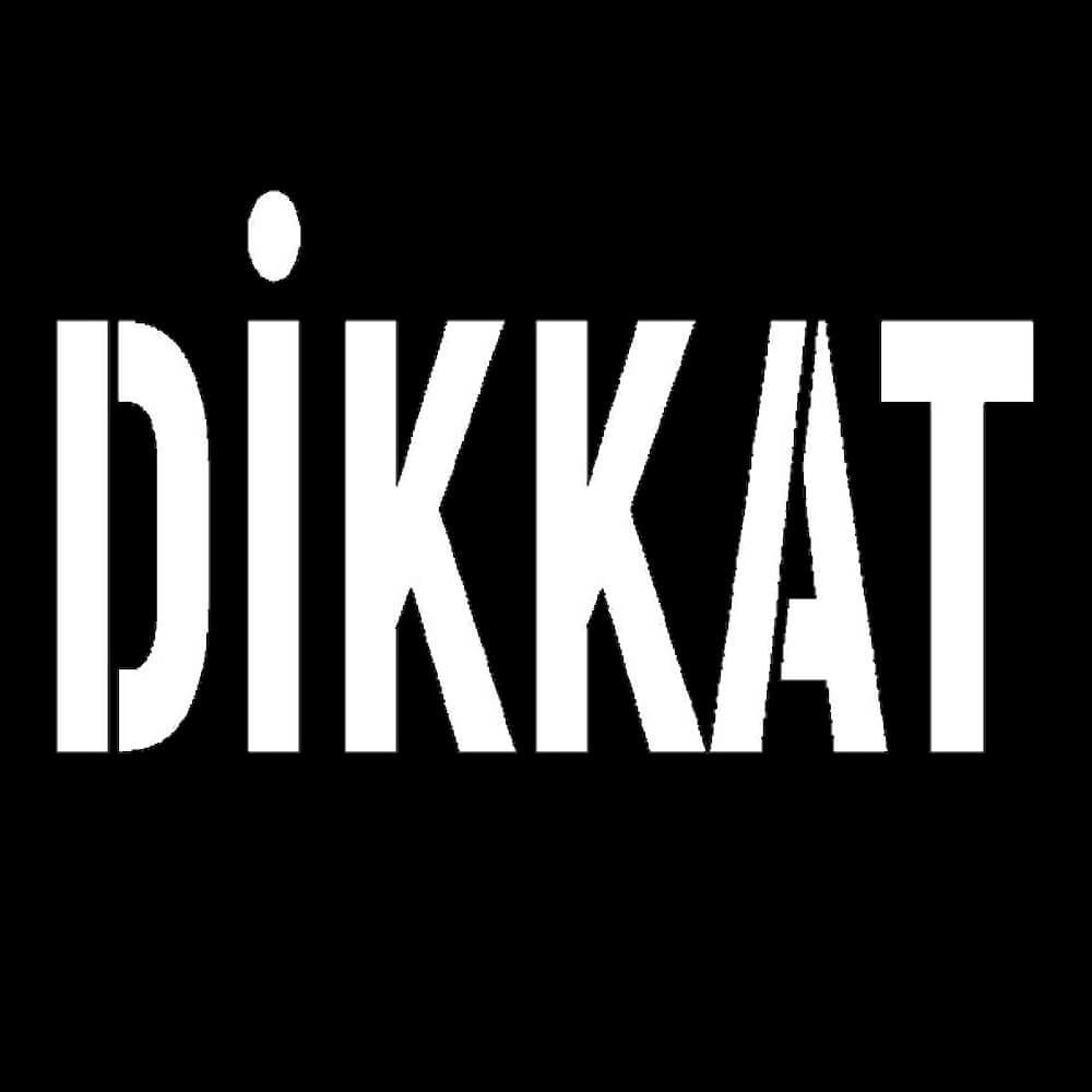 Boyama Şablonu Dikkat  Alüminyum 100x100cmBoyama Şablonları